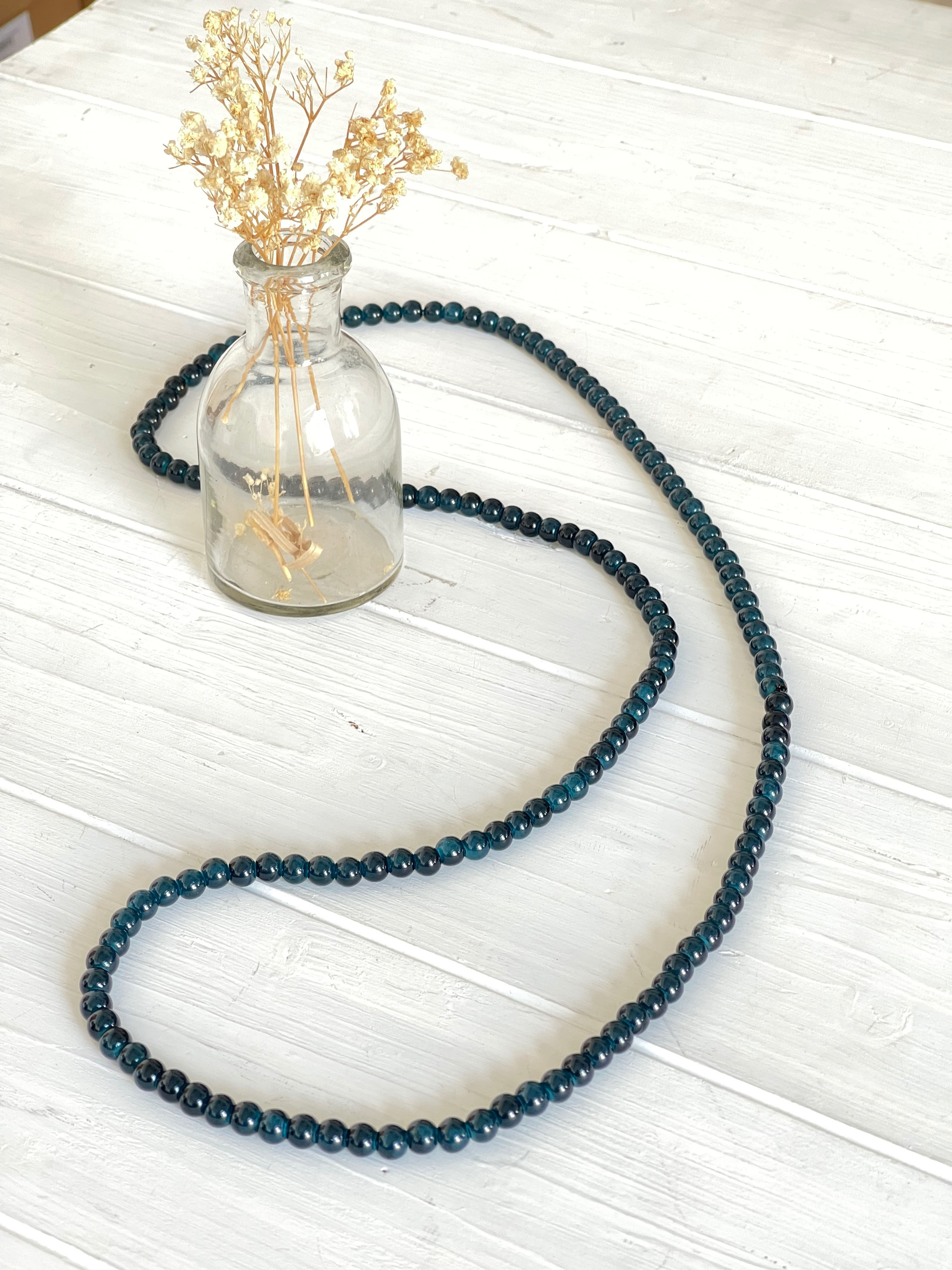 COLLAR PIEDRAS AZUL COBALTO