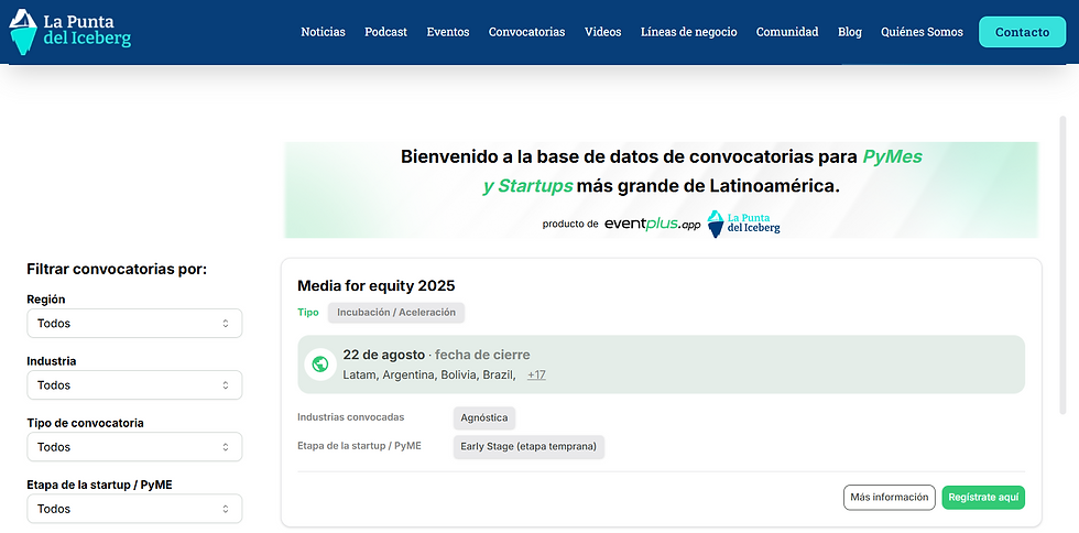 La punta del iceberg