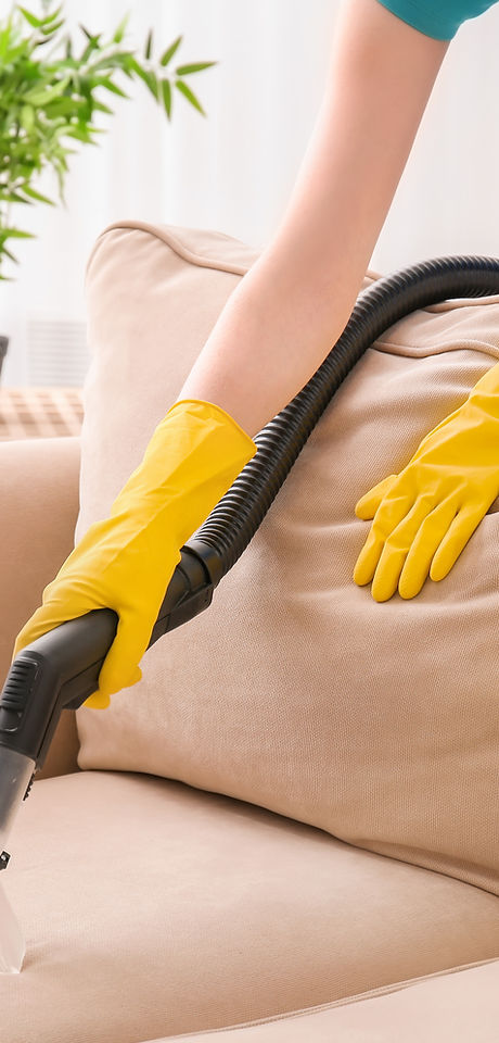 Vacuuming Couch