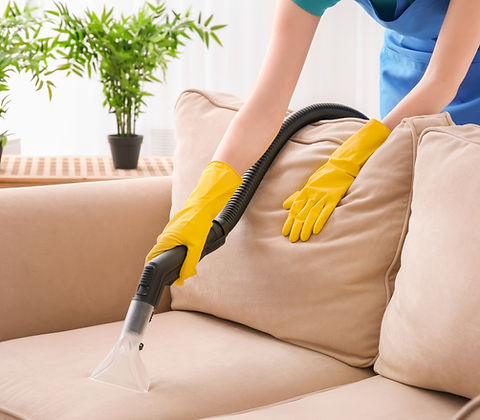 Vacuuming Couch