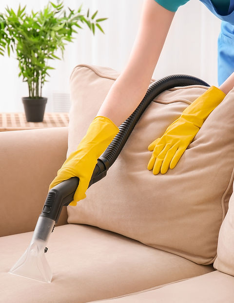 Vacuuming Couch
