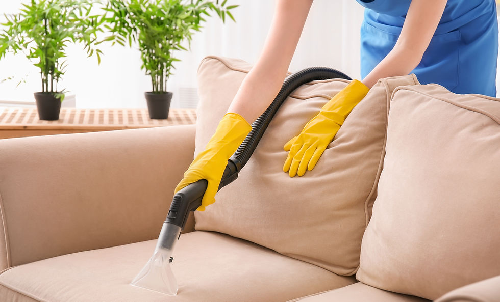 Vacuuming Couch