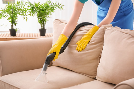 Vacuuming Couch