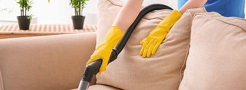 Vacuuming Couch