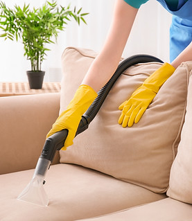Vacuuming Couch