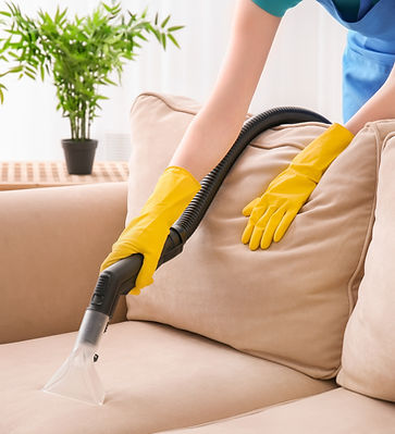 Vacuuming Couch