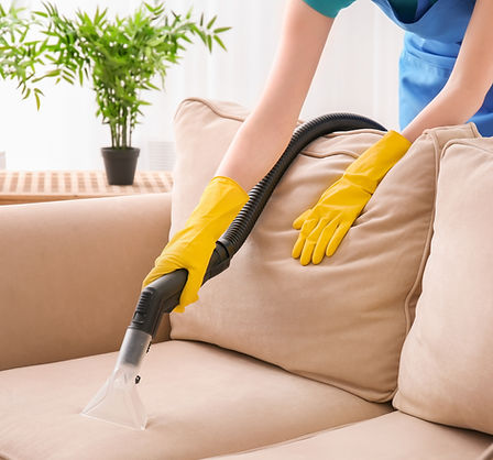 Vacuuming Couch