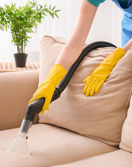Vacuuming Couch