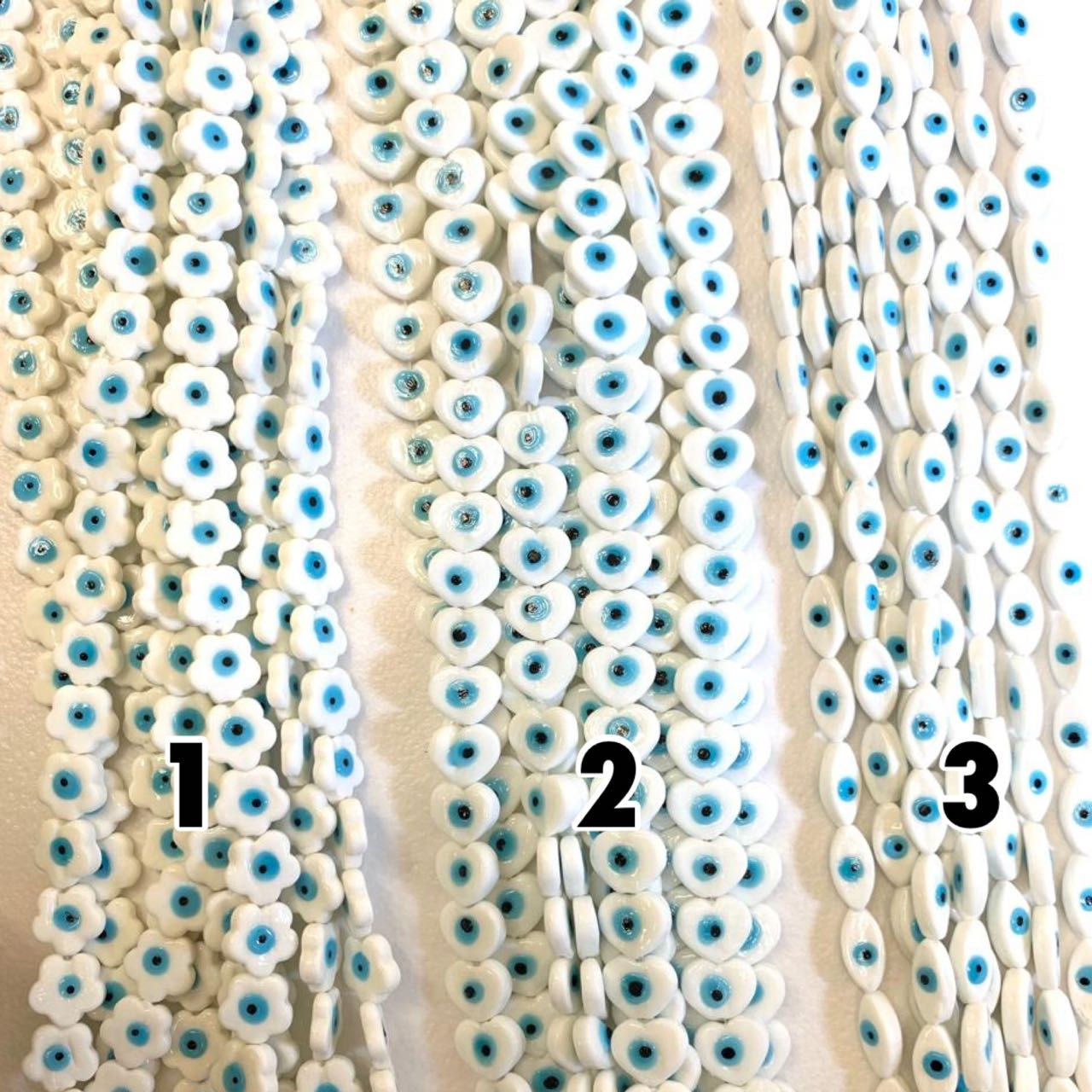 Evil eye beads 10-14mm