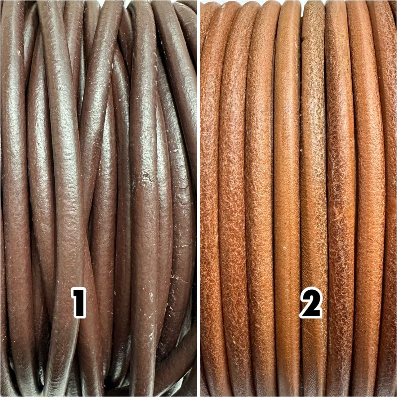 5mm round genuine leather (by mether)