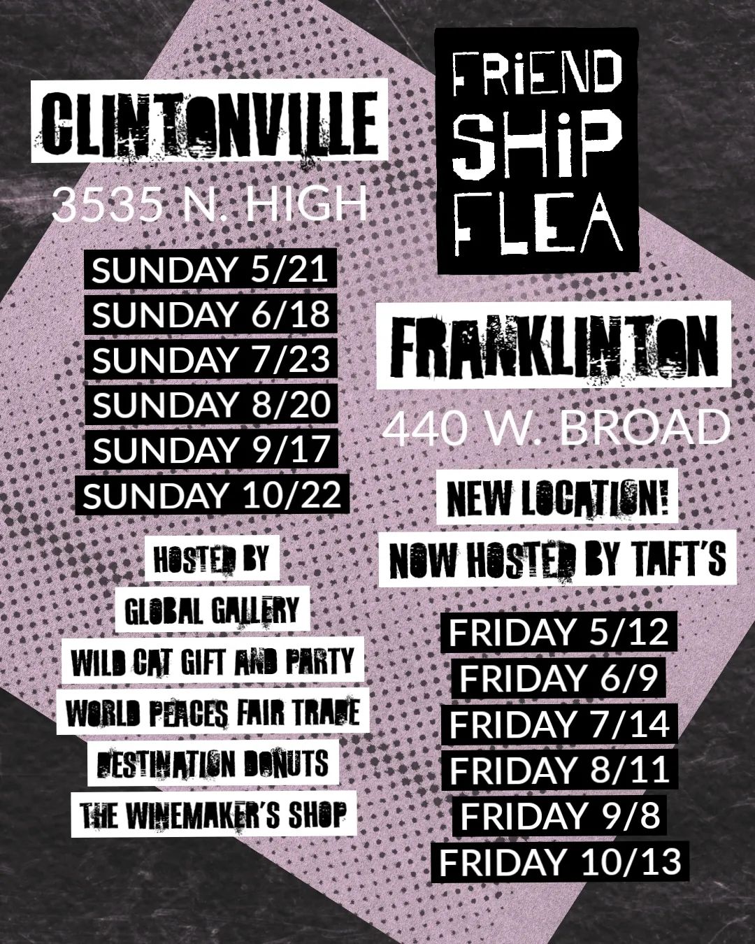 FRIENDSHIP FLEA IN CLINTONVILLE
