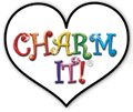  Charm it! Logo with rainbow colors