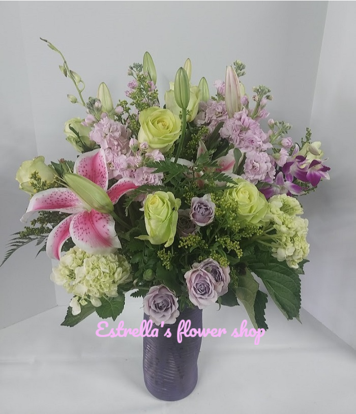 light mix. beautiful, colorful, elegant mix of flowers