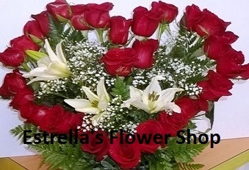 Thumbnail: roses in a heart shape