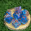 Thumbnail: Into The Aether - Cloudy Blue and Rose Gold Dice
