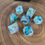 Thumbnail: Teal Ocean Dice Set - Sharp Edge Resin