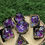 Thumbnail: Purple Geode Dice Set - Sharp Edge Resin