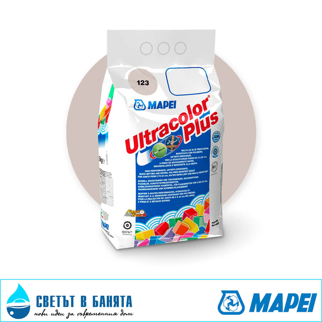 Фугираща смес Ultracolor Plus антично бял 123 MAPEI