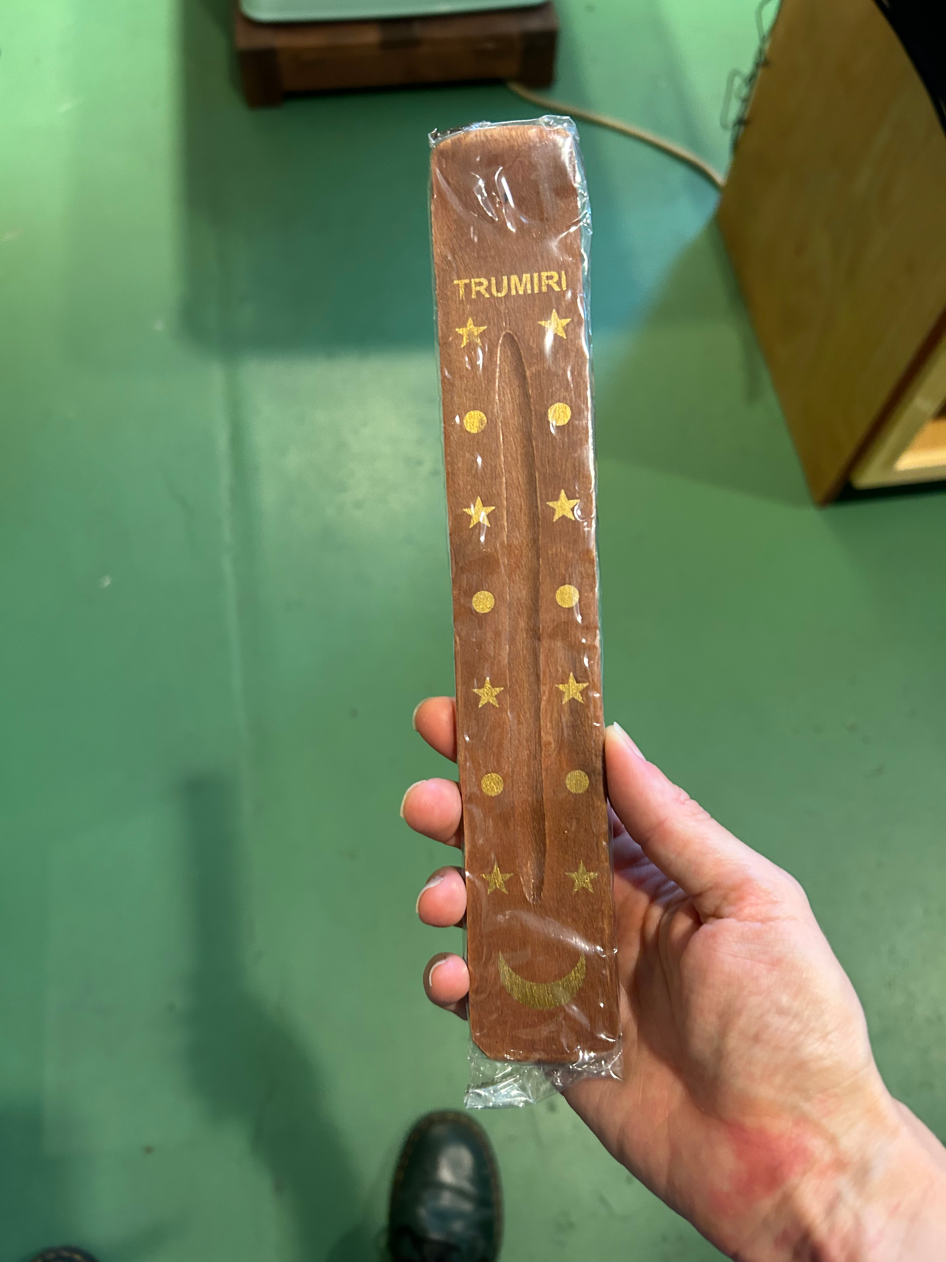 Wooden incense burner