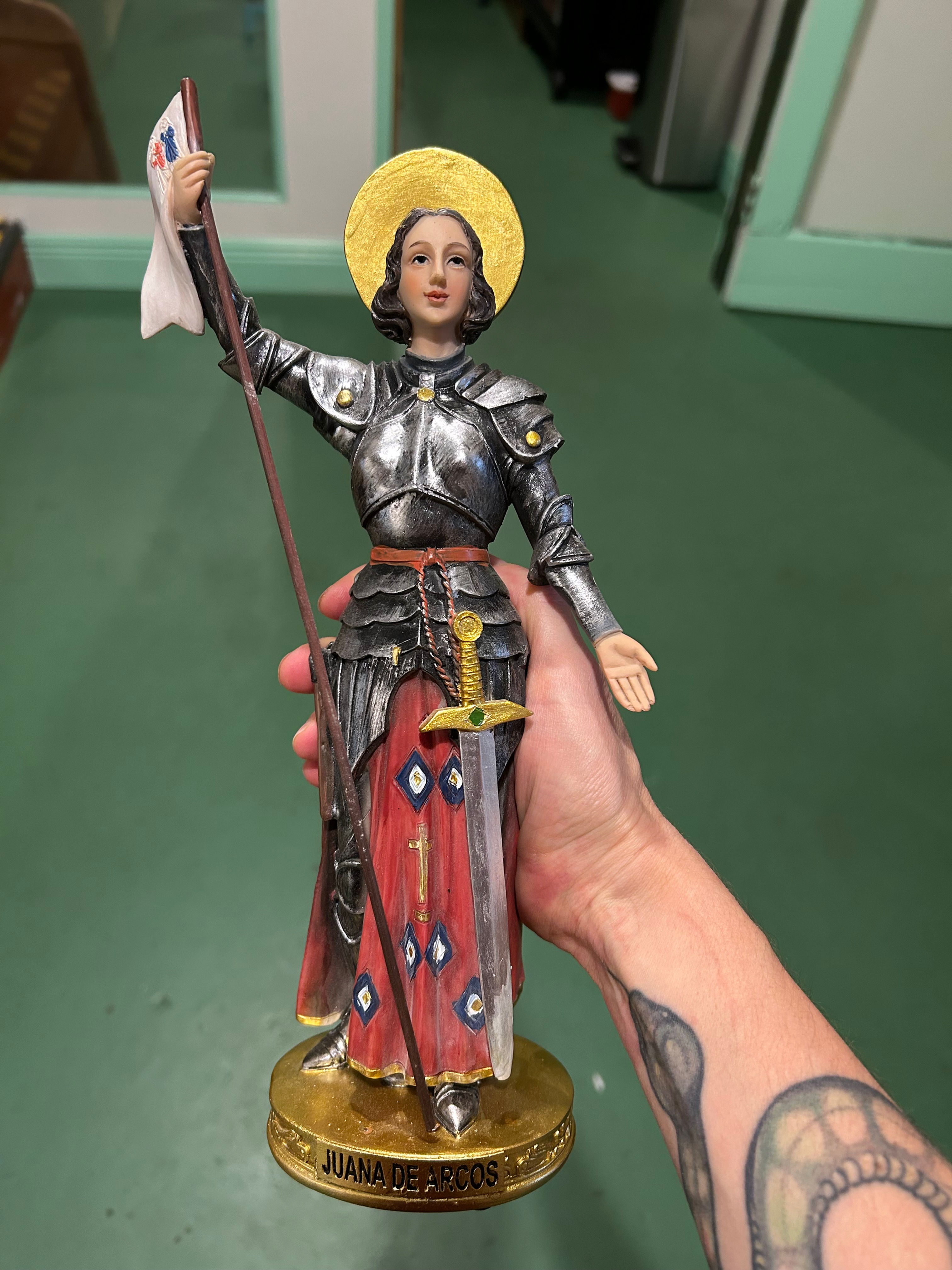 12" Joan of Arc Juana de Arco Statue