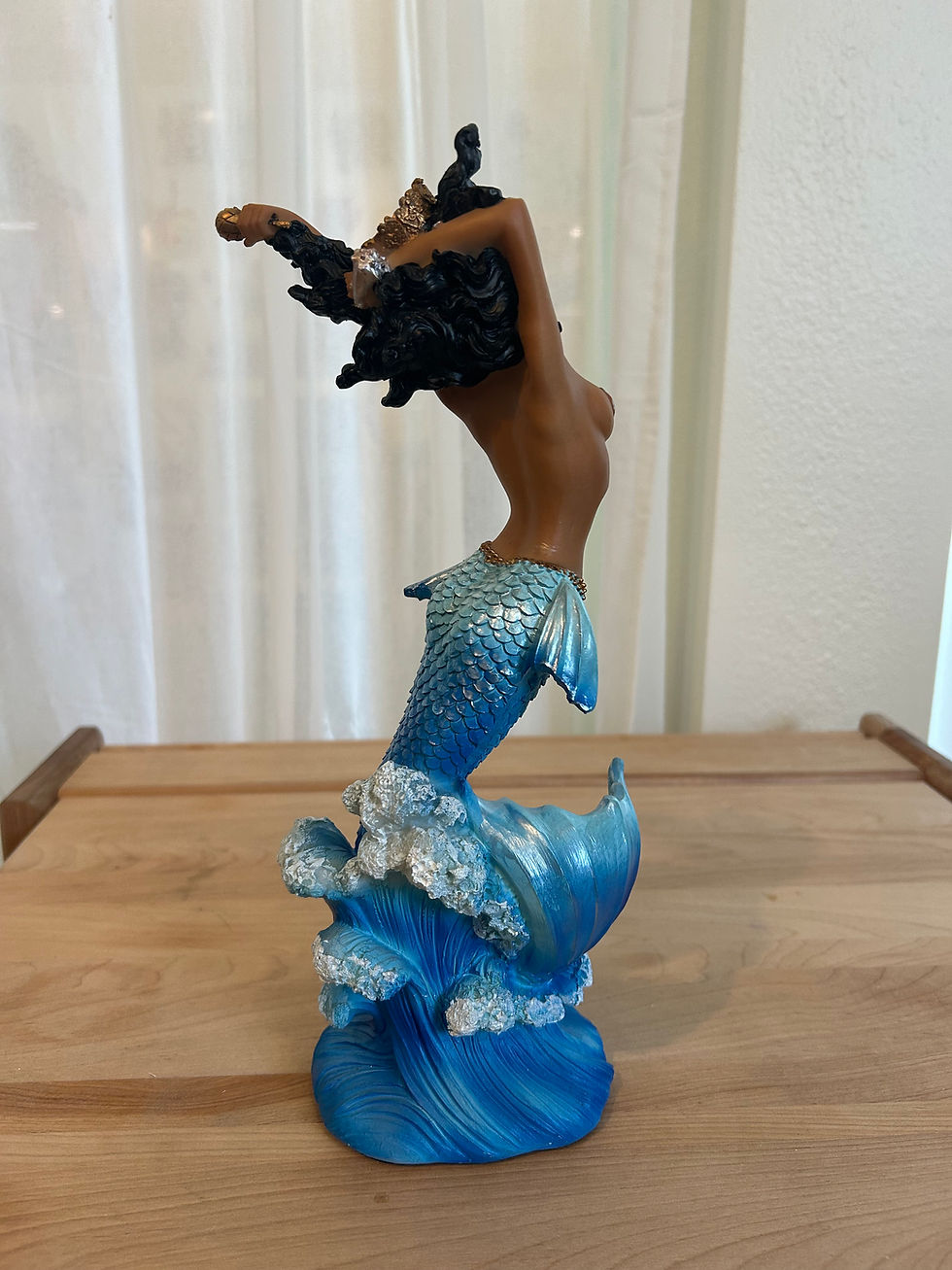 Thumbnail: Yemaya/ Yemanjá/ Olokun/ LaSyrenn/ LaBalenn/ Sea Queen/ Diosa del Mar Statue 8"