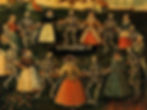 Detail of a German painting of the Danse Macabre