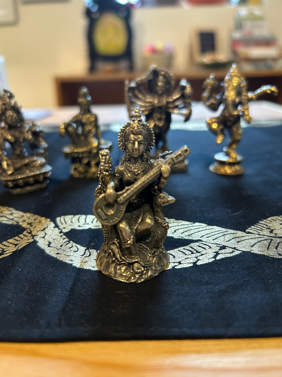 Thumbnail: Large Brass Deity Statuette