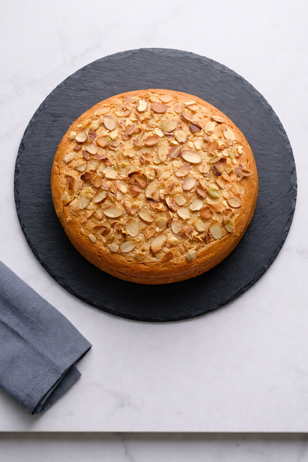 Vanilla with roasted almonds teacake
