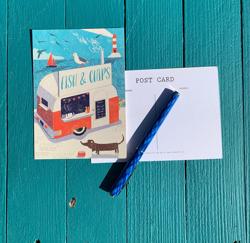 Thumbnail: Set of 6 AHOY! Postcards