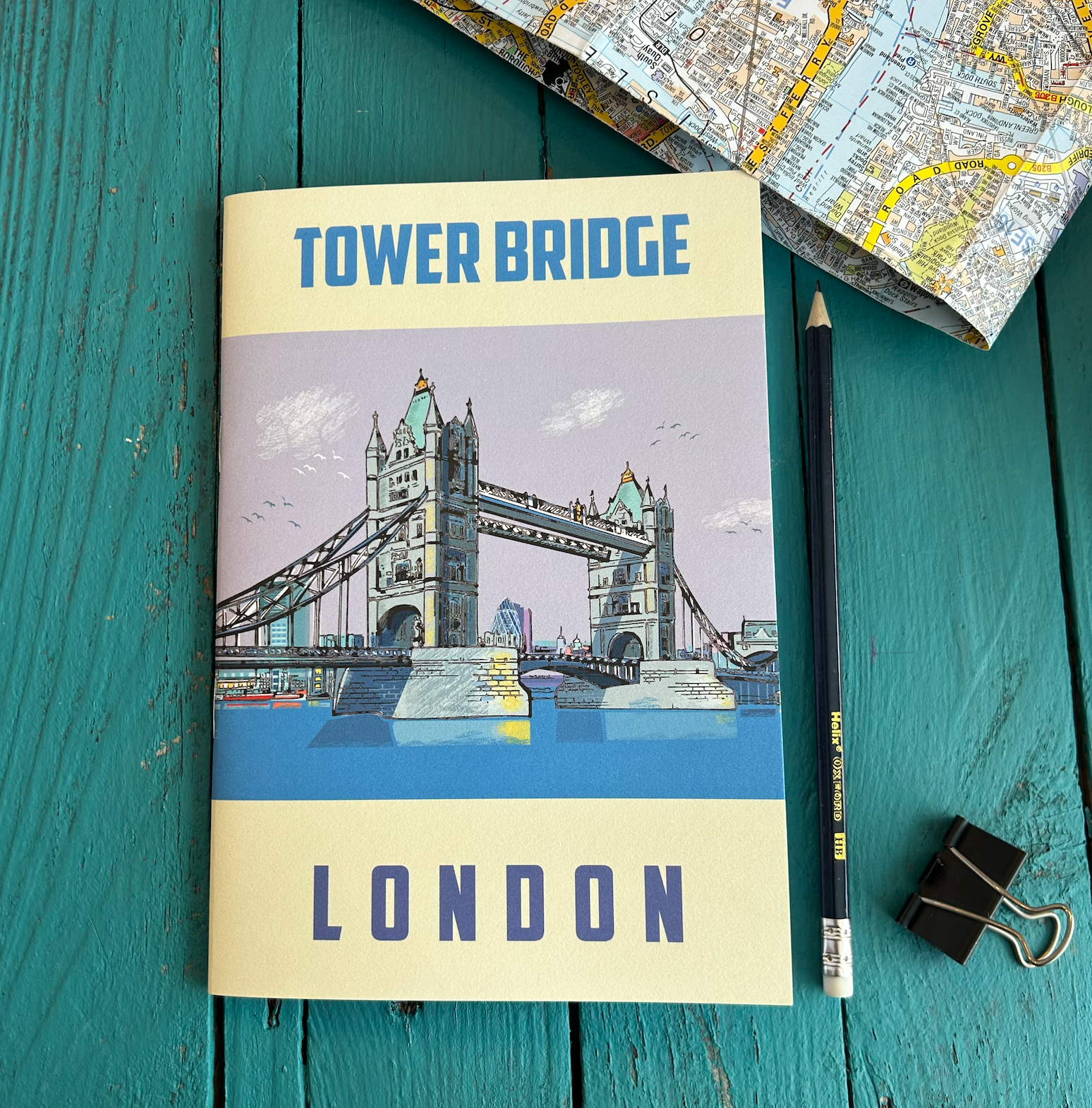 A5 Tower Bridge London Notebook