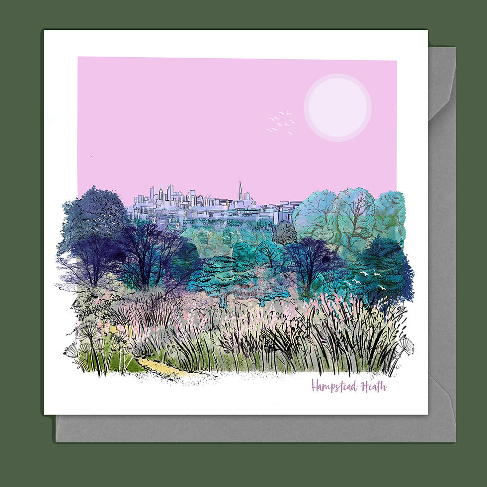 Thumbnail: London Hampstead Heath Blank Card