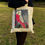 Thumbnail: Coral Budgie Cotton Tote Bag