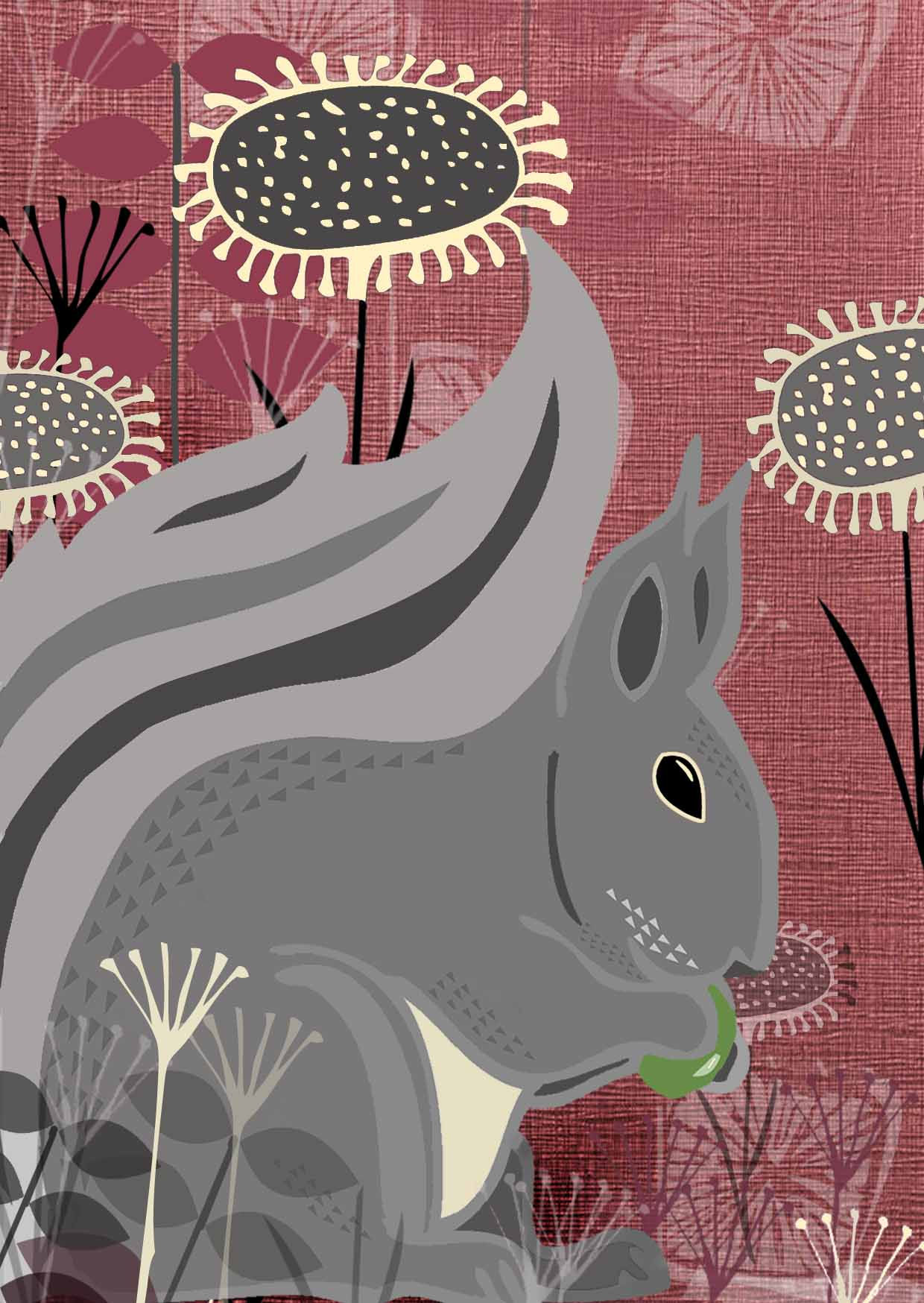 Squirrel Greetings Card