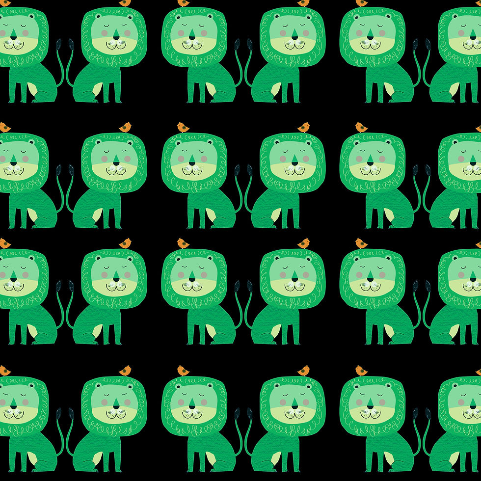 Thumbnail: Green Lion Gift Wrap x 2 sheets