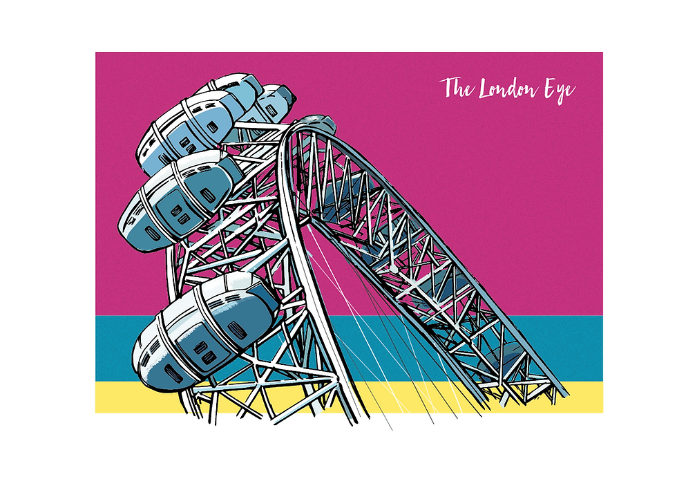 Thumbnail: PACK of 2 London Eye Prints