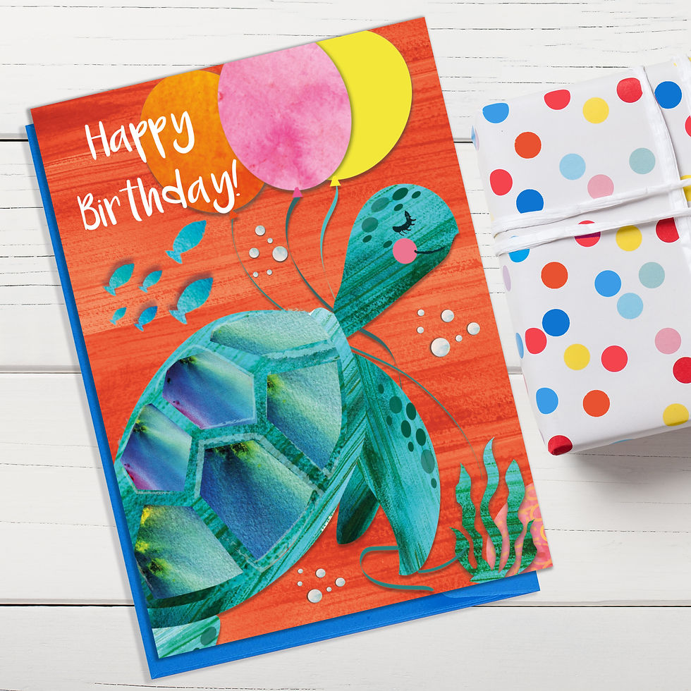 Thumbnail: Turtle Happy Birthday Card