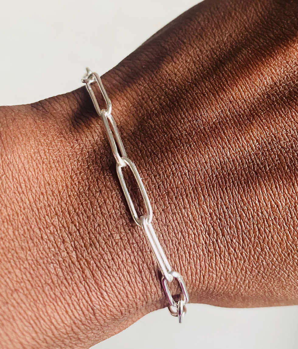 Sterling Silver Paper Clip Chain by Silver by Golden