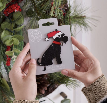 Christmas tree decoration Black Schnauzer
