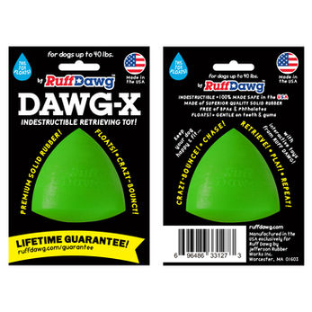 Ruff Dawg Dawg X Indestructible guaranteed dog toy with crazy bounce