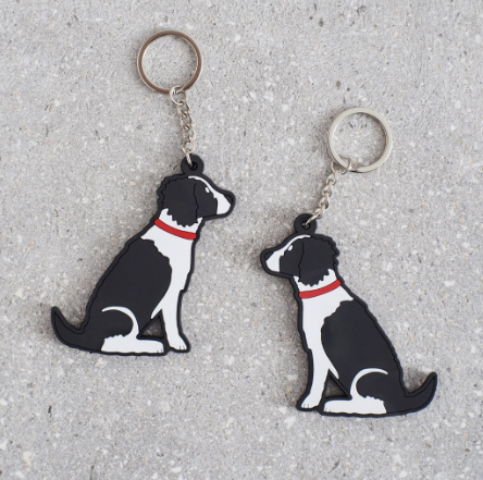 Springer Spaniel Keyring Black and White