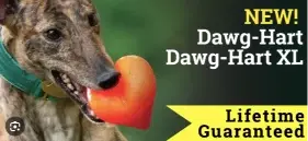 Thumbnail: RuffDawg Hart XL Indestructible dog toy Red
