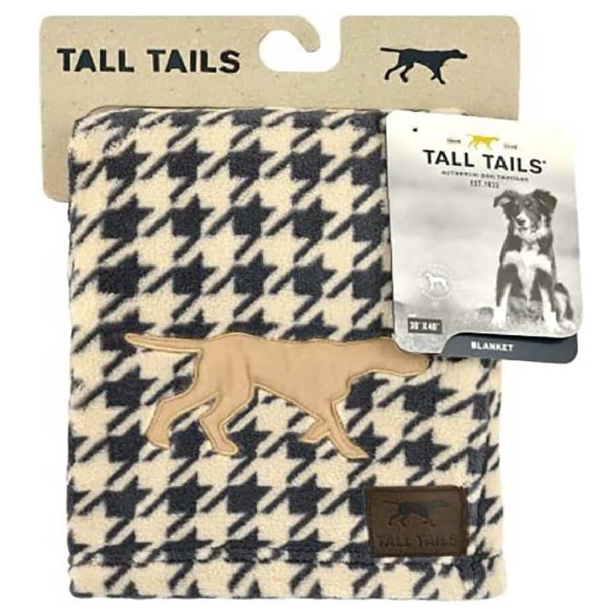 Tall Tails Houndstooth Dog Blanket