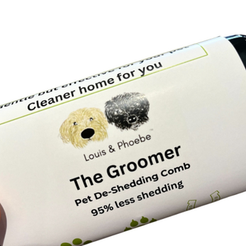 The Groomer De-shedding Comb for dogs, cats and horses.
