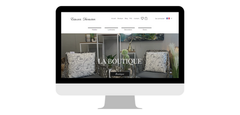 Site internet magasin de décoration