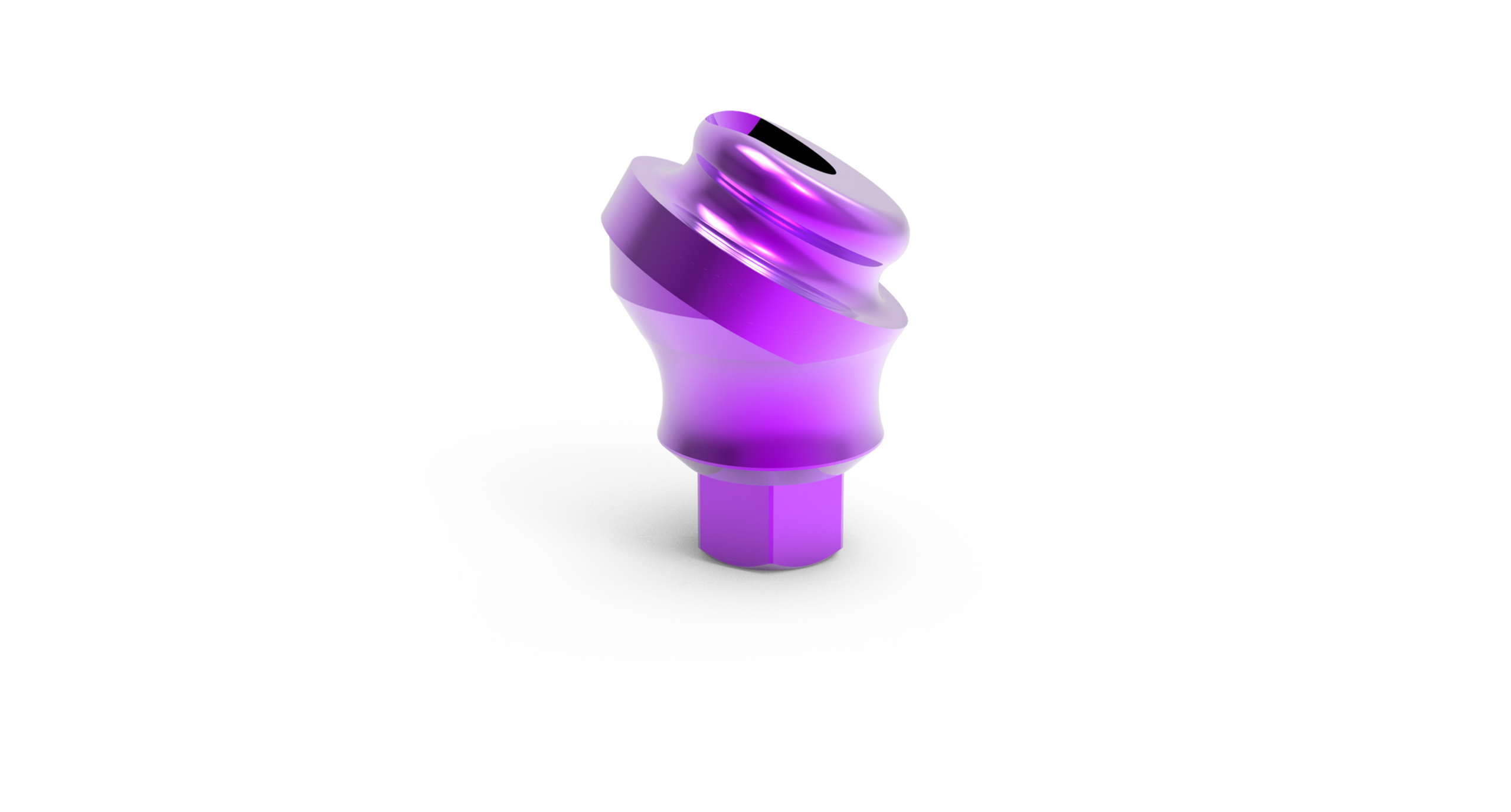 30° - 2mm Angled Locator Click-Attachment - Internal Hex 2.42