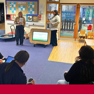 We welcomed Sara and Sam from the Visual Impairment Team