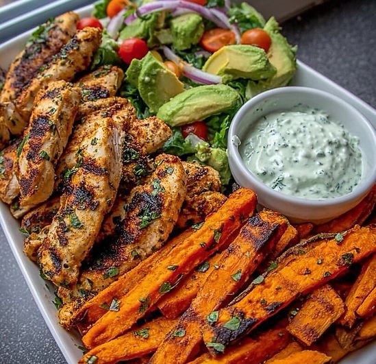 Grilled Chicken & Sweet Potato Poke Bowl.jpg