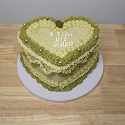 Martini heart shape Cake 