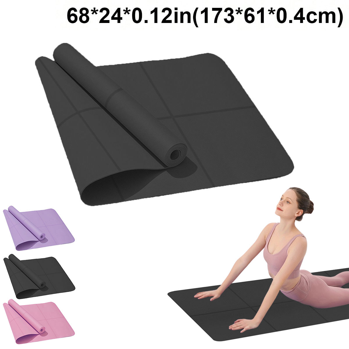 Premium EVA Yoga Mat – 4mm Non-Slip Exercise Mat for Yoga, Pilates & Fitness