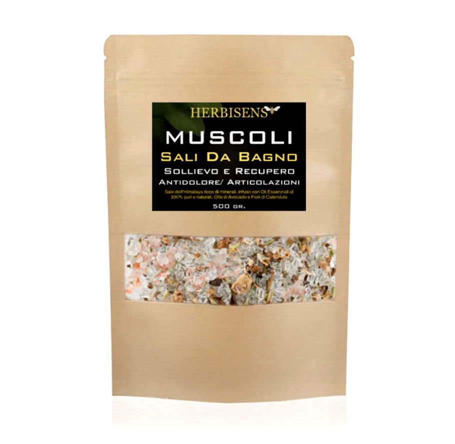 Thumbnail: MUSCOLI/ ARTICOLAZIONI DOLORANTI. SALI DA BAGNO (500g) SOLLIEVO E RECUPERO.